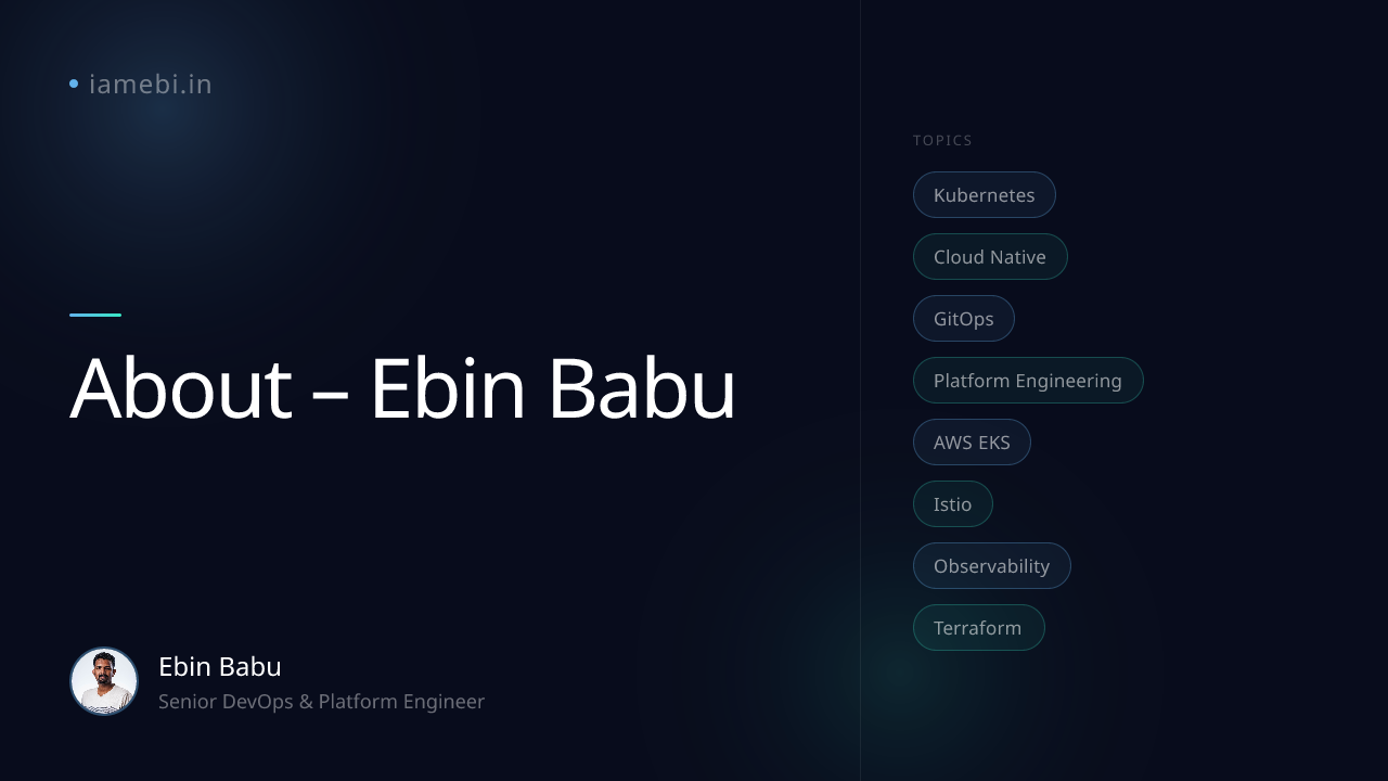 About – Ebin Babu